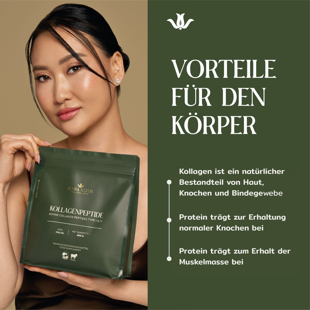 Premium Kollagenpeptide (Rind) Typ I & III, 460 g
