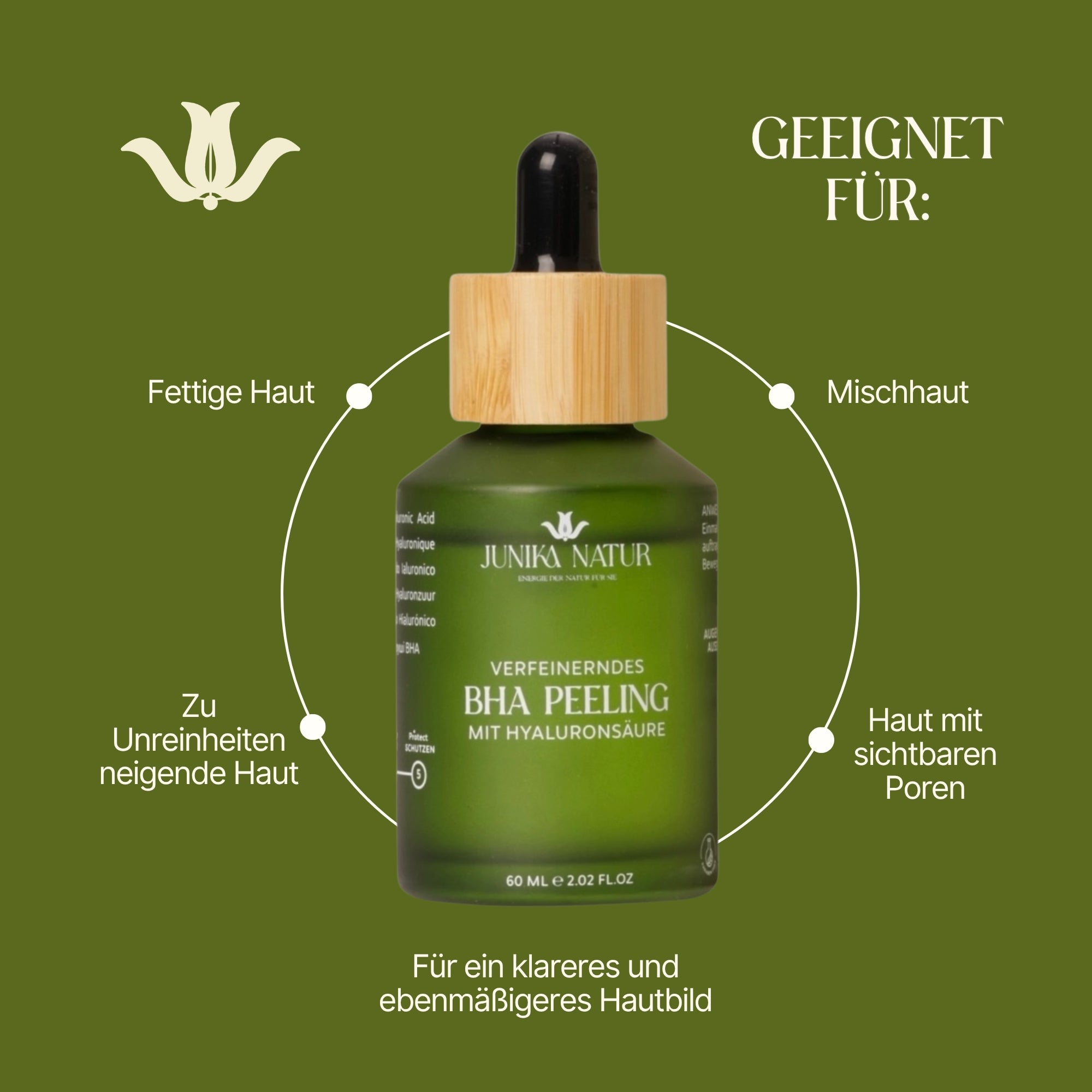 Verfeinerndes BHA Peeling mit Salicylsäure und Hyaluronsäure, 60 ml
