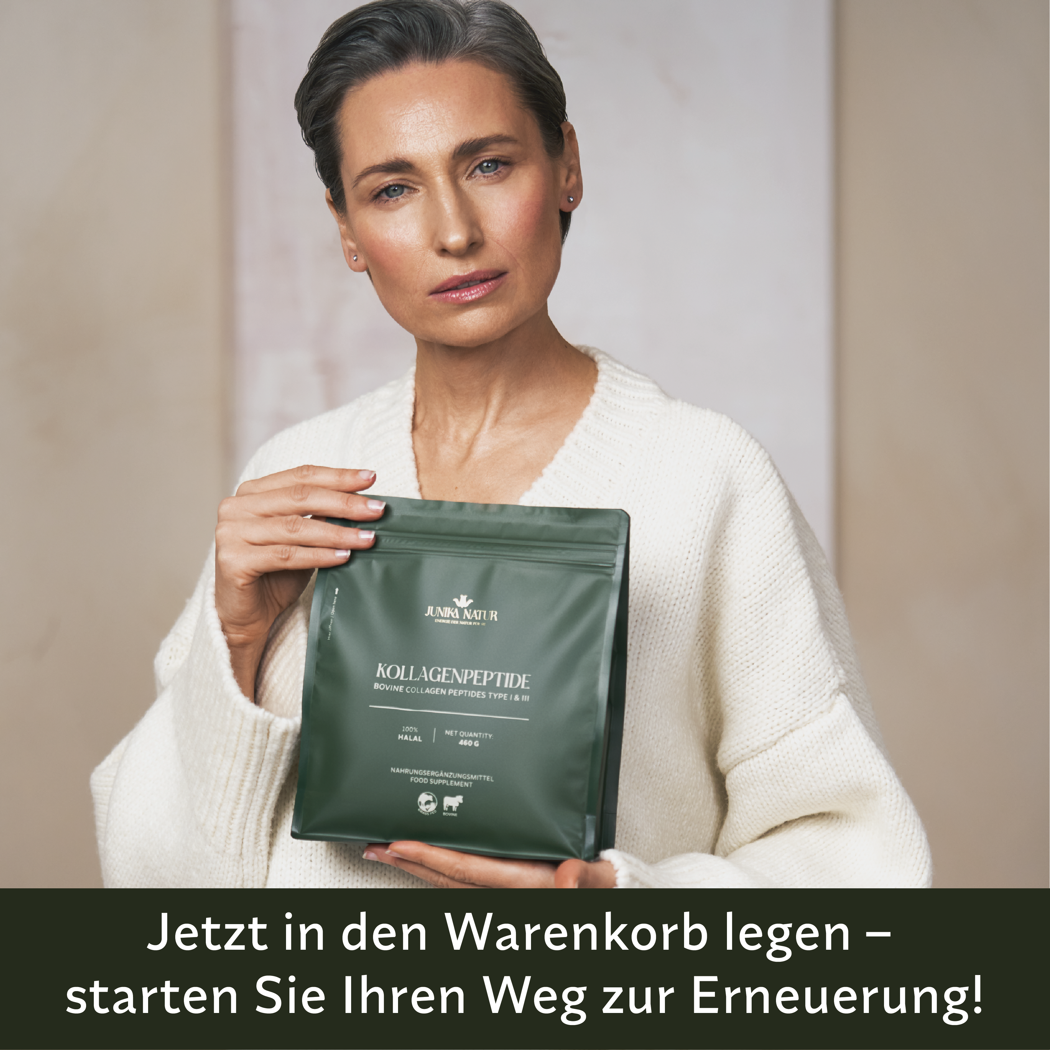 Kollagenpeptide (Rind) Typ I & III, 460 g